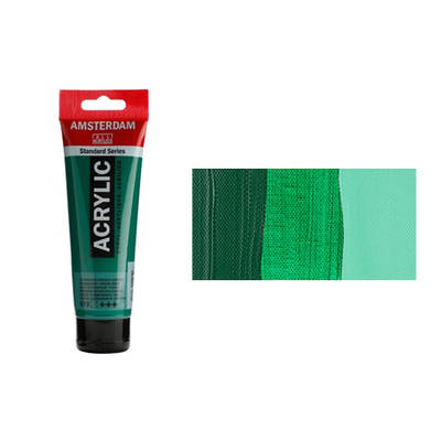 Amsterdam Akrilik Boya 120ml 619 Permanent Green. Deep