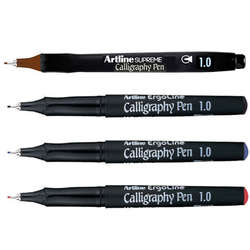 Artline - Artline Ergoline Kaligrafi Kalemi Karışık Renk 1.0mm 4lü