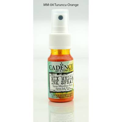 Cadence Mix Media Sprey Mürekkep Boya 25ml-04 Turuncu