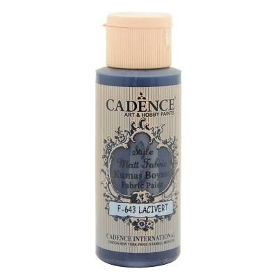 Cadence Style Matt Fabric Kumaş Boyası 59ml F643 Lacivert