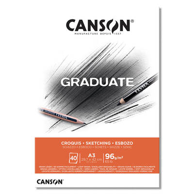 Canson Graduate Sketching Çizim Defteri 96g 40 Yaprak A3