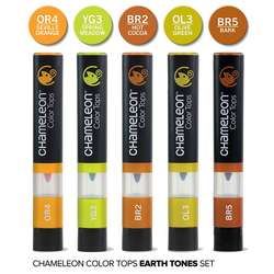 Chameleon - Chameleon Color Tops Marker Kalem 5li Set Earth Tones (1)