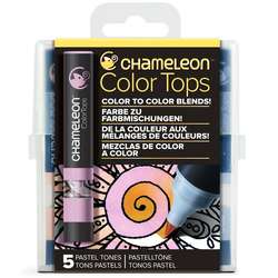 Chameleon - Chameleon Color Tops Marker Kalem 5li Set Pastel Tones