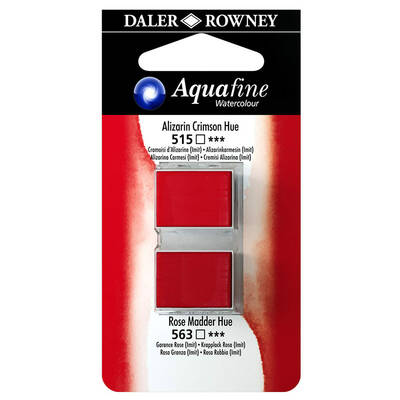 Daler Rowney Aquafine Sulu Boya Tablet 2li Alizarin Crimson-Rose Madder