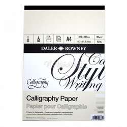Daler Rowney - Daler Rowney Calligraphy Paper Kaligrafi Kağıdı 90g 30 Sayfa A4