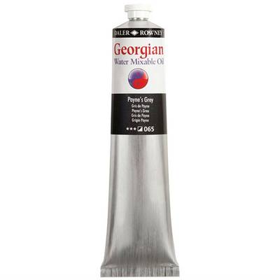 Daler Rowney Georgian Water Mixable Oil Su Bazlı Yağlı Boya 200ml 065 Paynes Grey