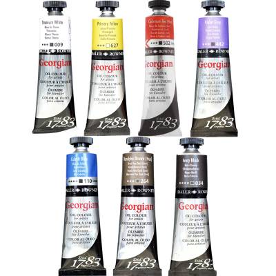 Daler Rowney Georgian Yağlı Boya 38ml 7li Set 1