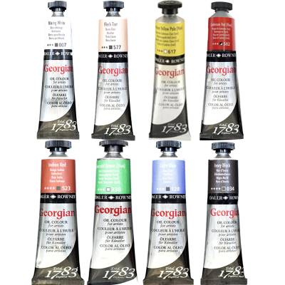 Daler Rowney Georgian Yağlı Boya 38ml 8li Set 2