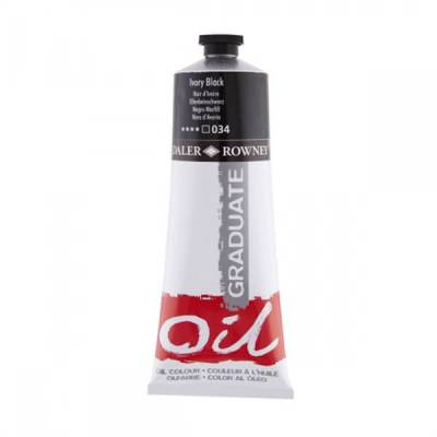 Daler Rowney Graduate Yağlı Boya 200ml 034 Ivory Black