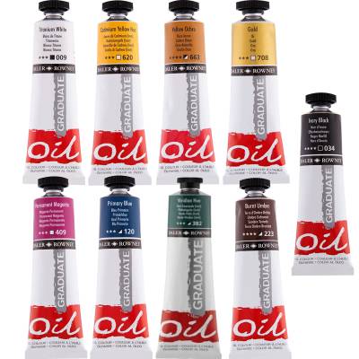 Daler Rowney Graduate Yağlı Boya 38ml Set 1 9lu