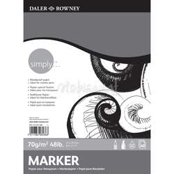 Daler Rowney - Daler Rowney Simply Marker Pad 70g 50 Yaprak A3