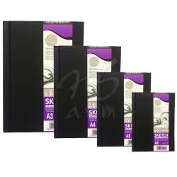 Daler Rowney - Daler Rowney Simply Hardback Sketchbook Soft White Sert Kapak Çizim Defteri 54 Yaprak 100g