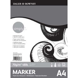 Daler Rowney - Daler Rowney Simply Marker Pad 70g 50 Yaprak A4