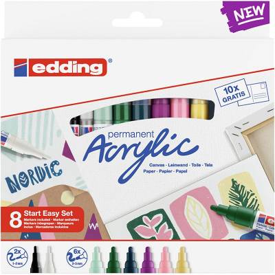 Edding Akrilik Marker Kalem Start Easy Set 8li