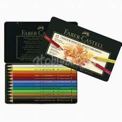 Faber Castell - Faber Castell Polychromos Colour Pencils 12li Set