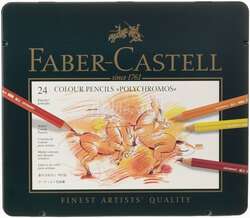 Faber Castell - Faber Castell Polychromos Colour Pencils 24lü Set
