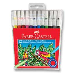 Faber Castell - Faber Castell Keçeli Kalem Setleri 12li Set