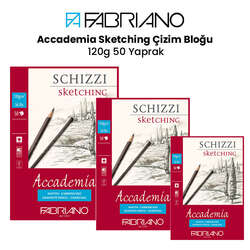 Fabriano - Fabriano Accademia Schizzi Sketching Eskiz Defteri Ciltli 120 g - 50 Yaprak