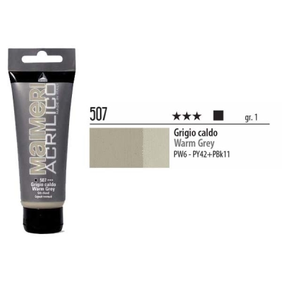 Maimeri Acrilico Akrilik Boya 507 Warm Grey 200ml