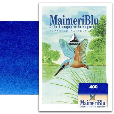 Maimeri Blu 1/2 Tablet Sulu Boya S1 No:400 Primary Blue-Cyan