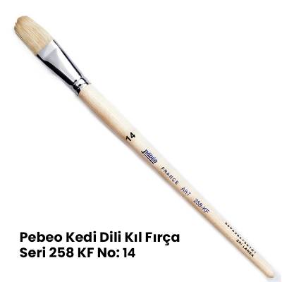 Pebeo 258KF Seri Kedi Dili Fırça No 14