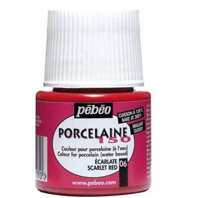 Pebeo Porcelaine 150 Fırınlanabilir Boya 06 Scarlet Red