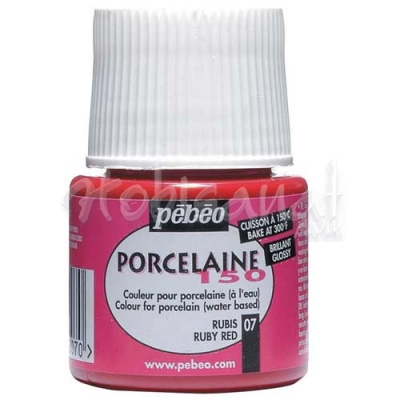 Pebeo Porcelaine 150 Fırınlanabilir Porselen Boyası 07 Ruby Red