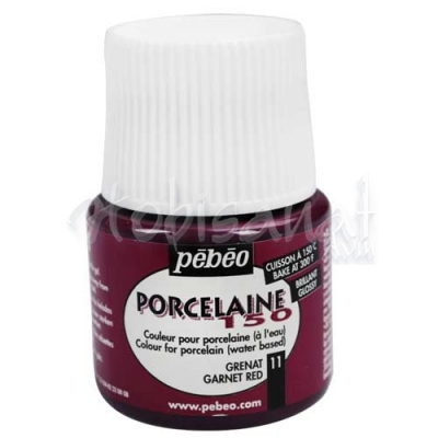 Pebeo Porcelaine 150 Fırınlanabilir Porselen Boyası 11 Garnet Red