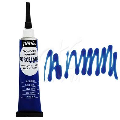 Pebeo Porcelaine 150 Fırınlanabilir Kontür 20ml 04 Ming Blue