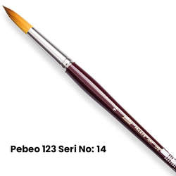 Pebeo - Pebeo 123 Seri Sentetik Yuvarlak Uçlu Fırça No 14