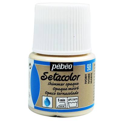 Pebeo Setacolor Opak Kumaş Boyası Metalik 98 Shimmer İvory