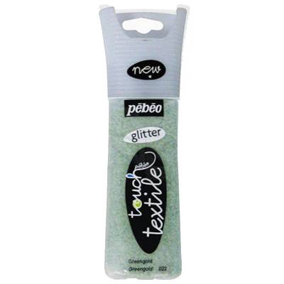 Pebeo Touch Deco 3D Çok Amaçlı Rölyef Boya 30ml 022 Glitter Green Gold