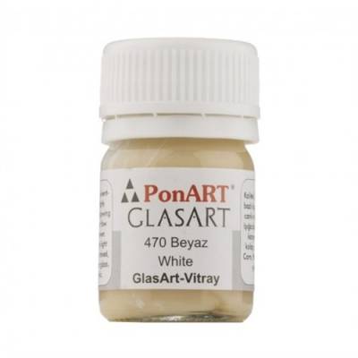 Ponart Cam Boyası 20ml Beyaz