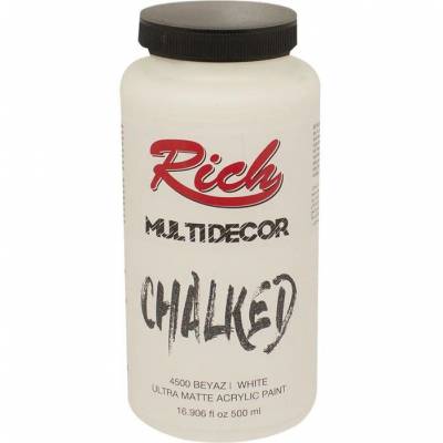 Rich Multi Decor Chalked Akrilik Boya 500ml 4500 Beyaz