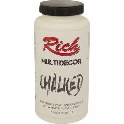 Rich Multi Decor Chalked Akrilik Boya 500ml 4502 Antik Beyaz