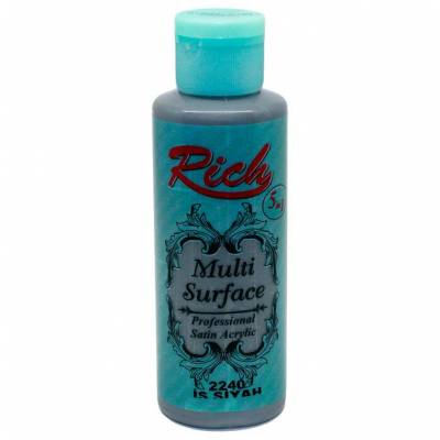 Rich Multi Surface Akrilik Boya 120ml 2240 İs Siyah