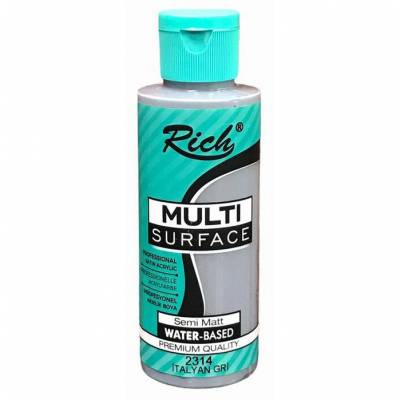 Rich Multi Surface Akrilik Boya 120ml 2314 İtalyan Gri