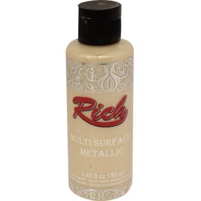 Rich Multi Surface Metalik Her Yüzey İçin Akrilik Boya 120ml 6514 Krem