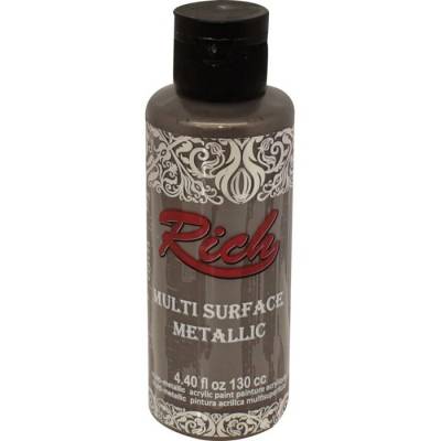 Rich Multi Surface Metalik Her Yüzey İçin Akrilik Boya 120ml 6528 Taş Gri