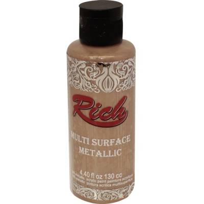 Rich Multi Surface Metalik Her Yüzey İçin Akrilik Boya 120ml 6530 Pudra Pembe