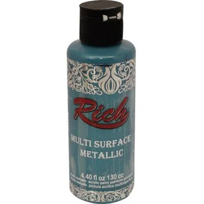 Rich Multi Surface Metalik Her Yüzey İçin Akrilik Boya 120ml 6532 Turkuaz