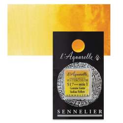 Sennelier - Sennelier Artist Tam Tablet Sulu Boya S1 517 Indian Yellow
