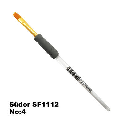 Südor SF1112 Seri Desen Düz Kesik Uçlu Fırça No 4