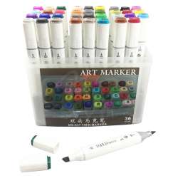 Anka Art - Superior Çift Uçlu Art Marker MS-837 36lı Set Plastik Kutu