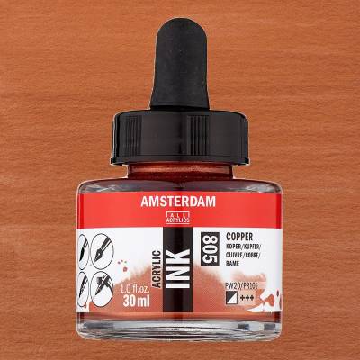 Talens Amsterdam Acrylic Ink 30ml 805 Copper