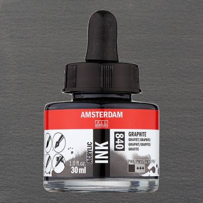 Talens Amsterdam Acrylic Ink 30ml 840 Graphite