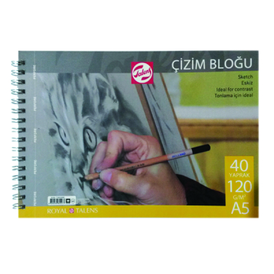 Talens Çizim Bloğu Spiralli 120g A5 40 Yaprak