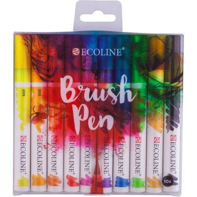 Talens Ecoline Brush Pen 10lu Set 9007