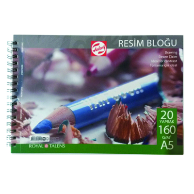 Talens Resim Bloğu Spiralli 160 g A5 20 Yaprak