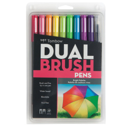 Tombow - Tombow Dual Brush Pen 10lu Bright Palette